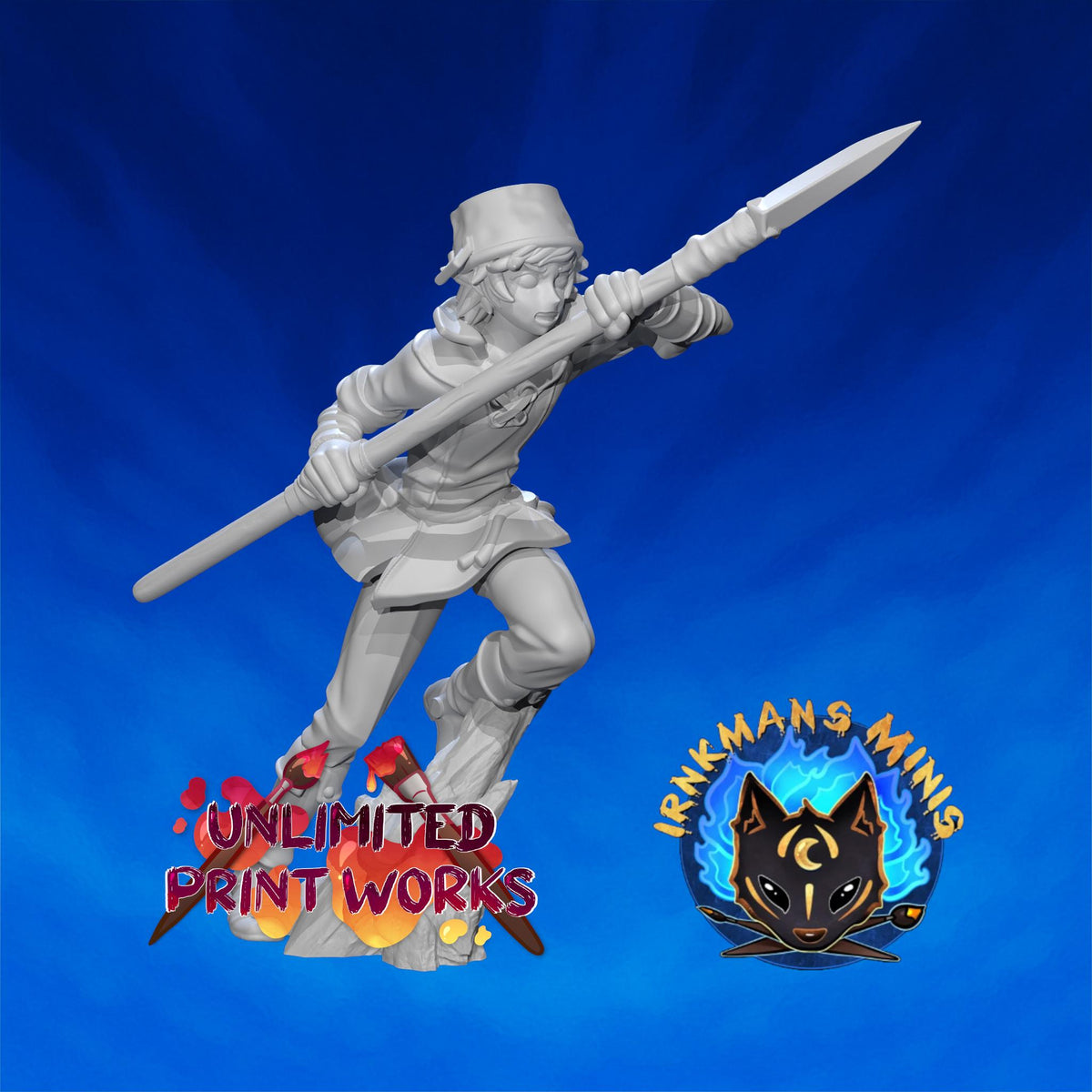 Village Hero Donny Miniature - 28mm / 32mm / 36mm - Irnkman's Minis - Resin Printed Figure for D&D, TTRPGs, and Board Games