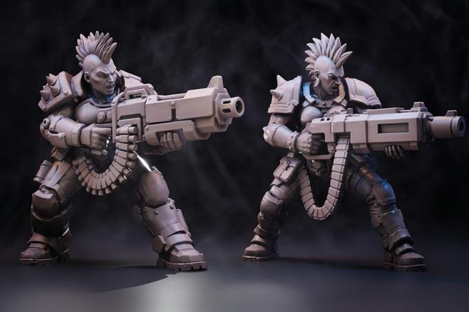 Ballad of the Street Cats Miniature Set - 28mm / 32mm / 36mm - Underground Minis - Resin Printed Figure for TTRPGs and Wargaming