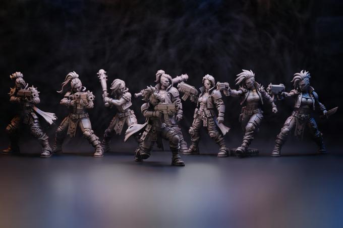 Ballad of the Street Cats Miniature Set - 28mm / 32mm / 36mm - Underground Minis - Resin Printed Figure for TTRPGs and Wargaming