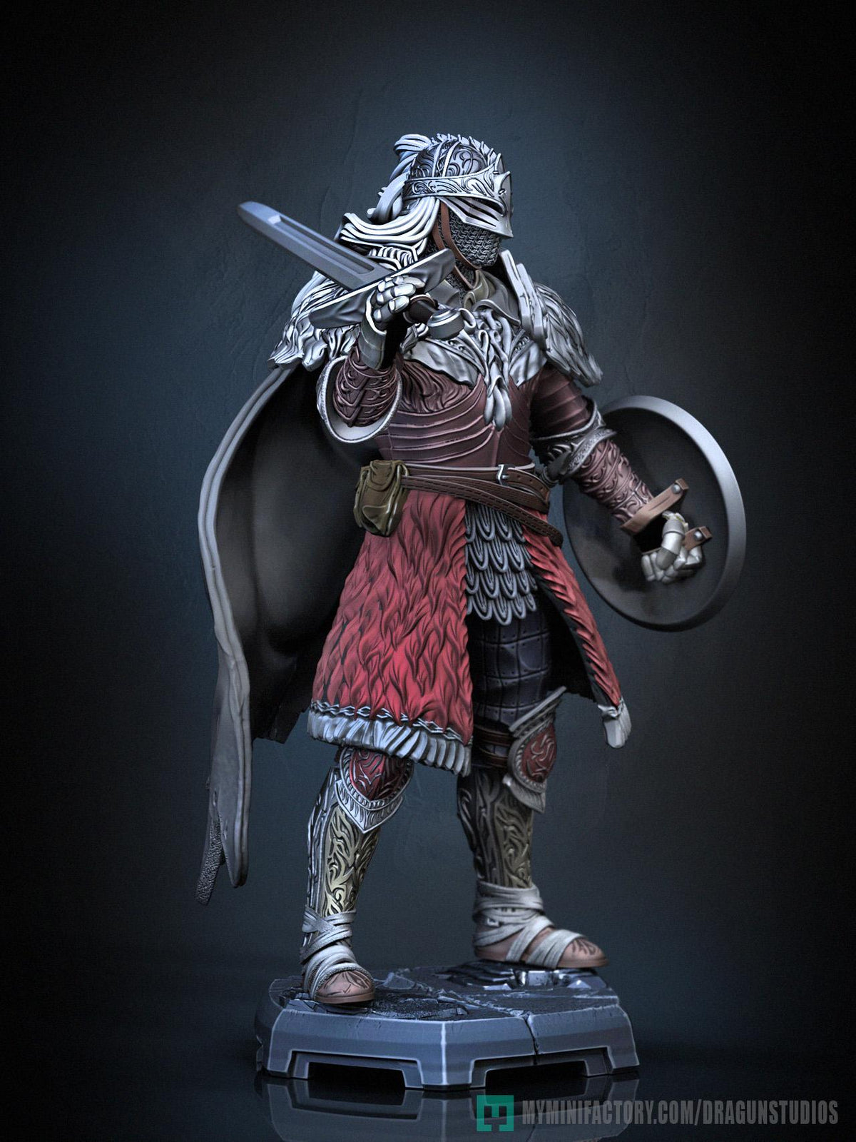 Raging Wolf Miniature - DraGun Studios - 28mm / 32mm / 36mm / 75mm - Resin Printed Figure for D&D, TTRPGs, and Board Games