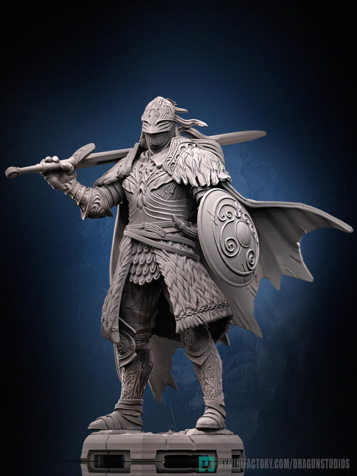 Raging Wolf Miniature - DraGun Studios - 28mm / 32mm / 36mm / 75mm - Resin Printed Figure for D&D, TTRPGs, and Board Games