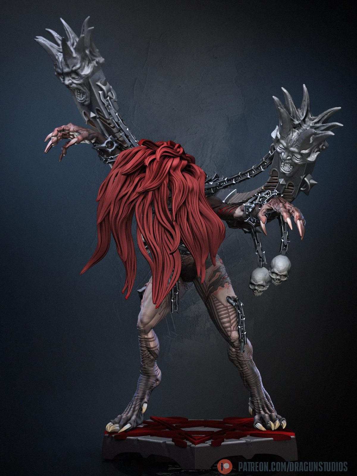 Anguished Maiden Miniature - DraGun Studios - 56mm / 110mm - Resin Printed Figure for D&D, TTRPGs, and Board Games