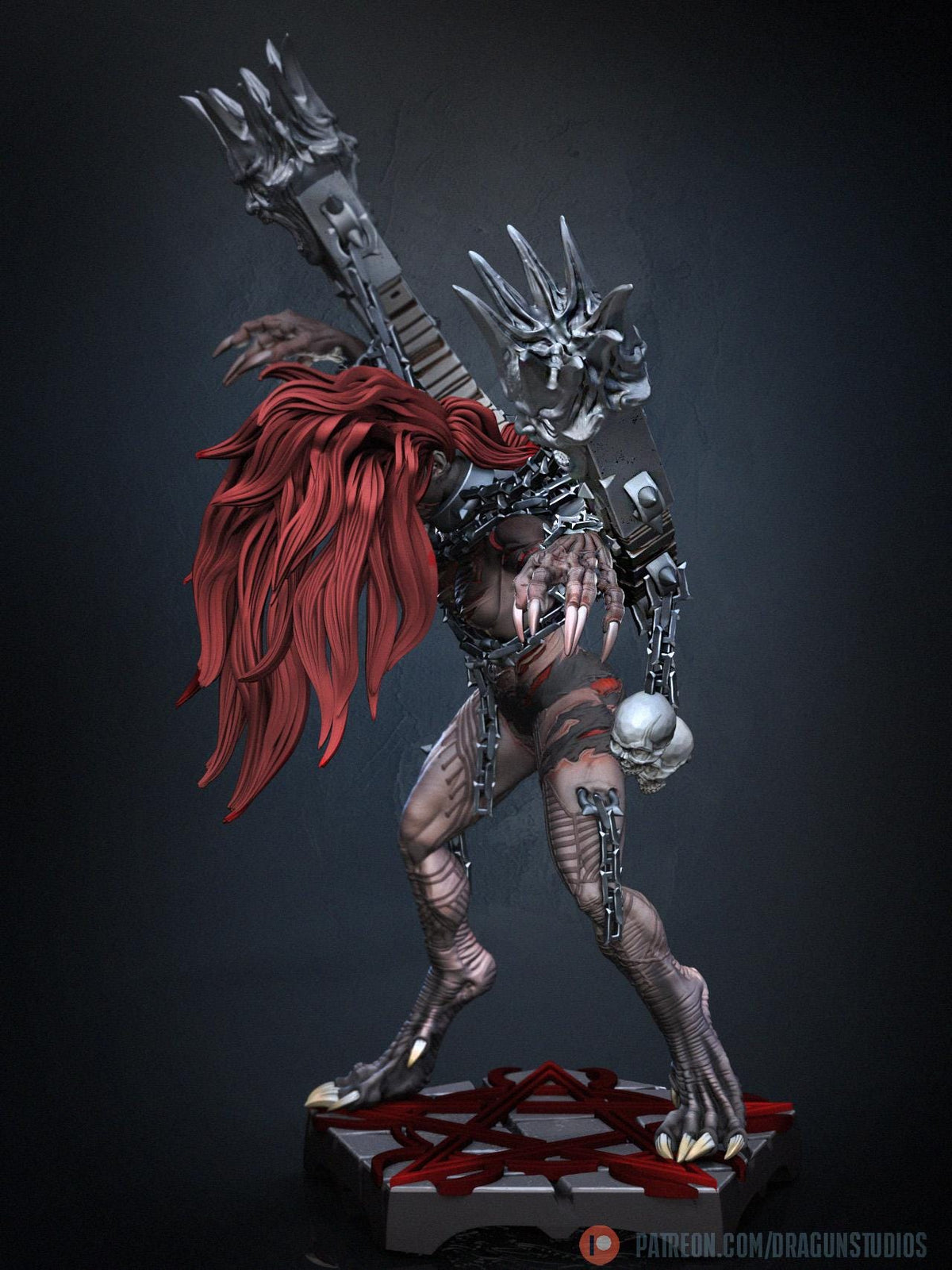 Anguished Maiden Miniature - DraGun Studios - 56mm / 110mm - Resin Printed Figure for D&D, TTRPGs, and Board Games