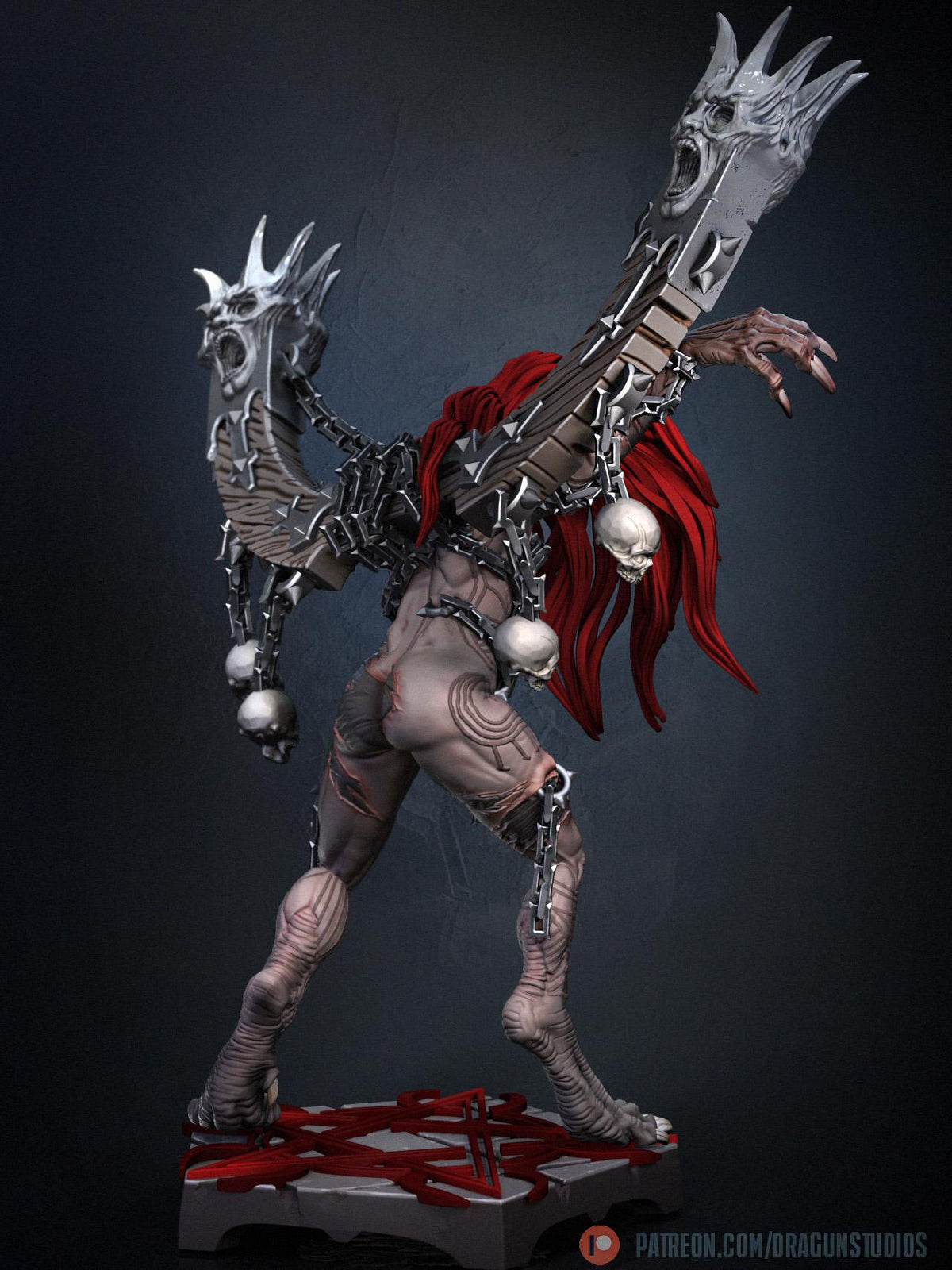 Anguished Maiden Miniature - DraGun Studios - 56mm / 110mm - Resin Printed Figure for D&D, TTRPGs, and Board Games