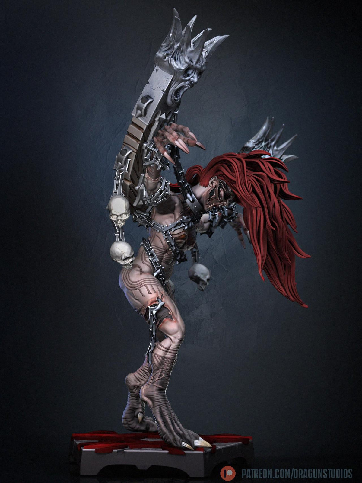 Anguished Maiden Miniature - DraGun Studios - 56mm / 110mm - Resin Printed Figure for D&D, TTRPGs, and Board Games