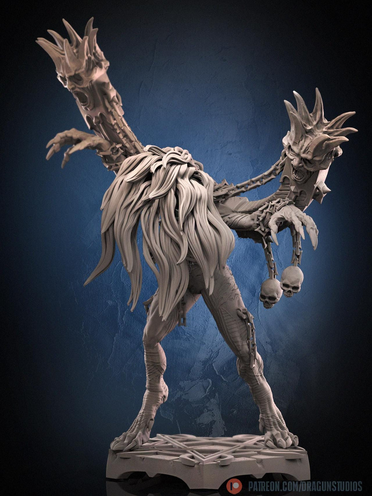 Anguished Maiden Miniature - DraGun Studios - 56mm / 110mm - Resin Printed Figure for D&D, TTRPGs, and Board Games