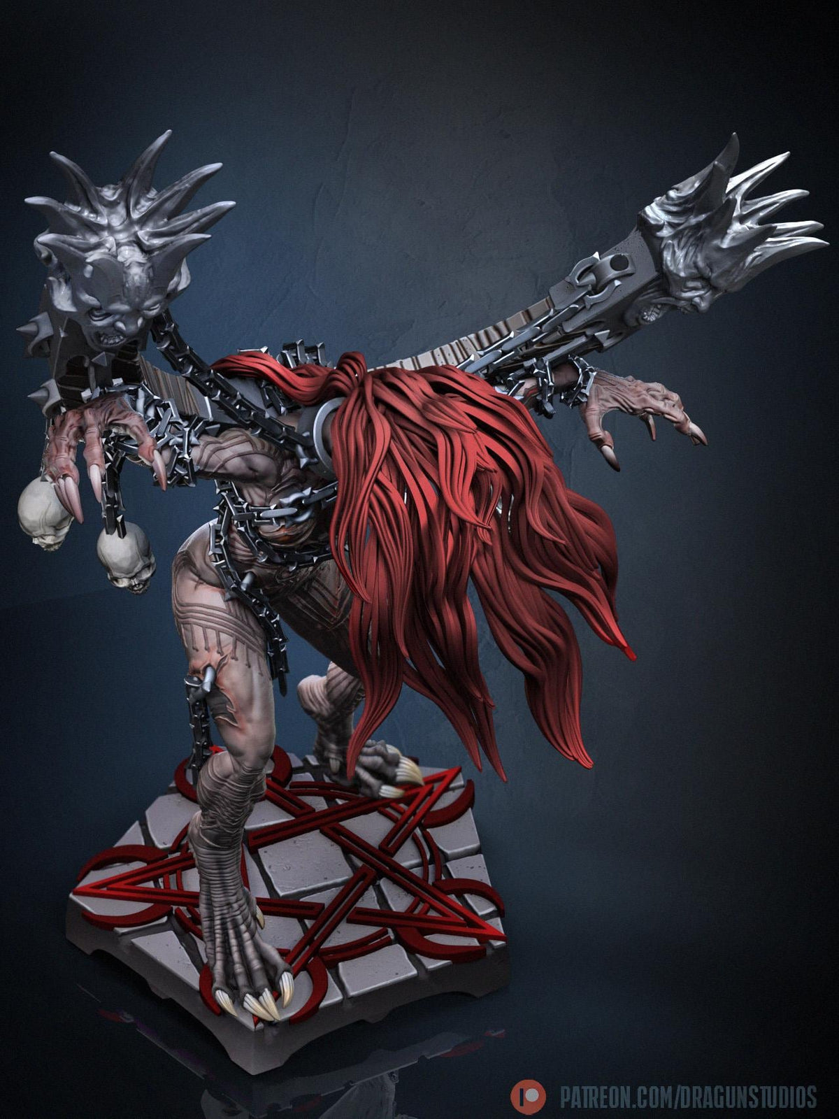 Anguished Maiden Miniature - DraGun Studios - 56mm / 110mm - Resin Printed Figure for D&D, TTRPGs, and Board Games