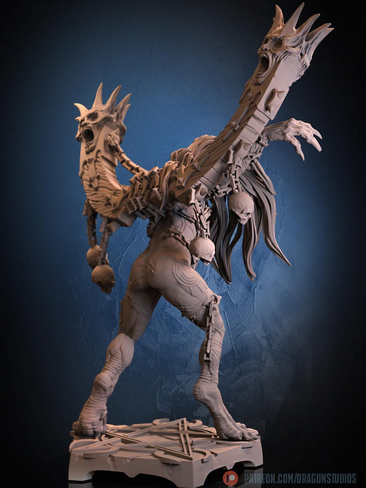 Anguished Maiden Miniature - DraGun Studios - 56mm / 110mm - Resin Printed Figure for D&D, TTRPGs, and Board Games