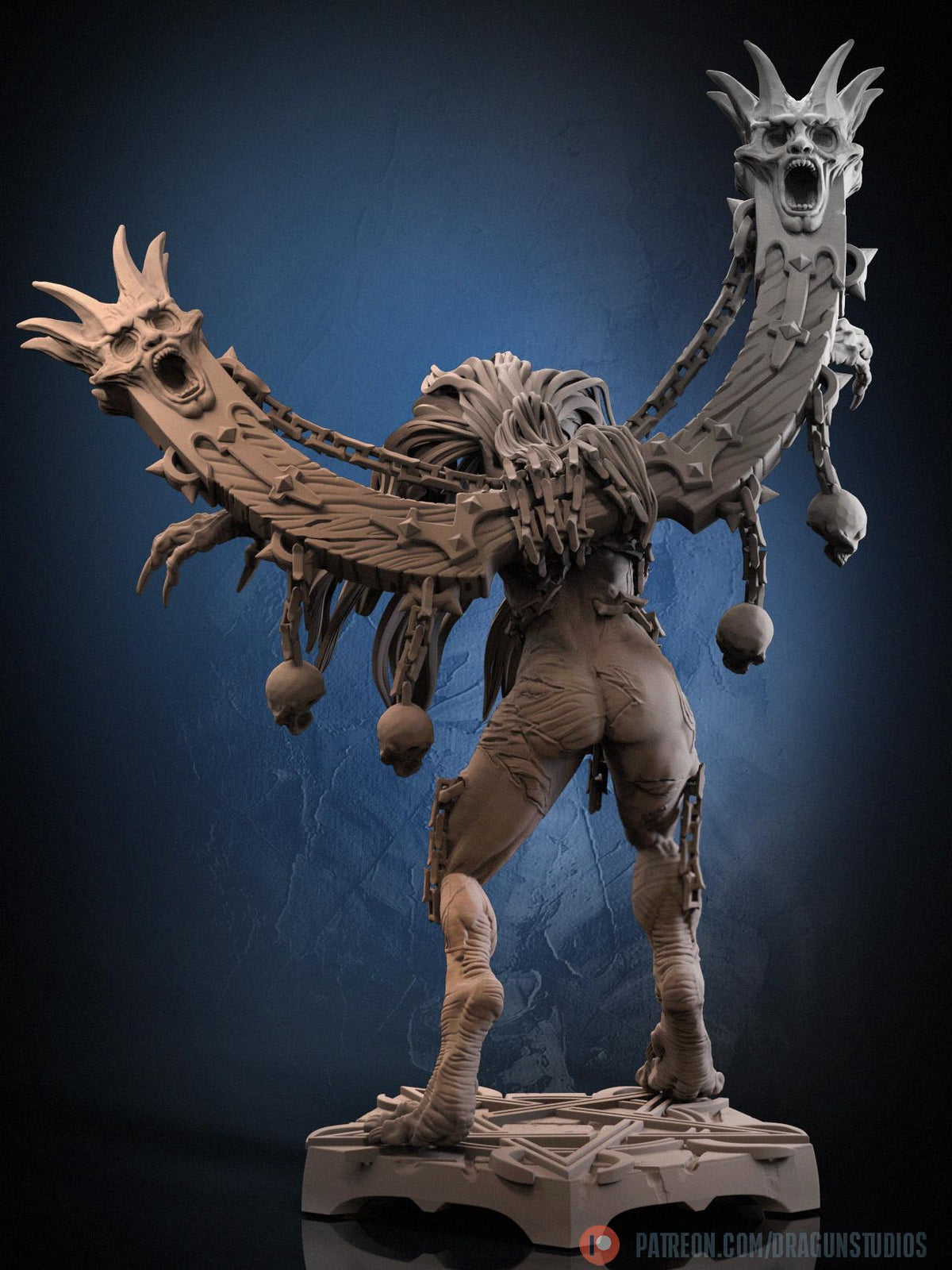 Anguished Maiden Miniature - DraGun Studios - 56mm / 110mm - Resin Printed Figure for D&D, TTRPGs, and Board Games