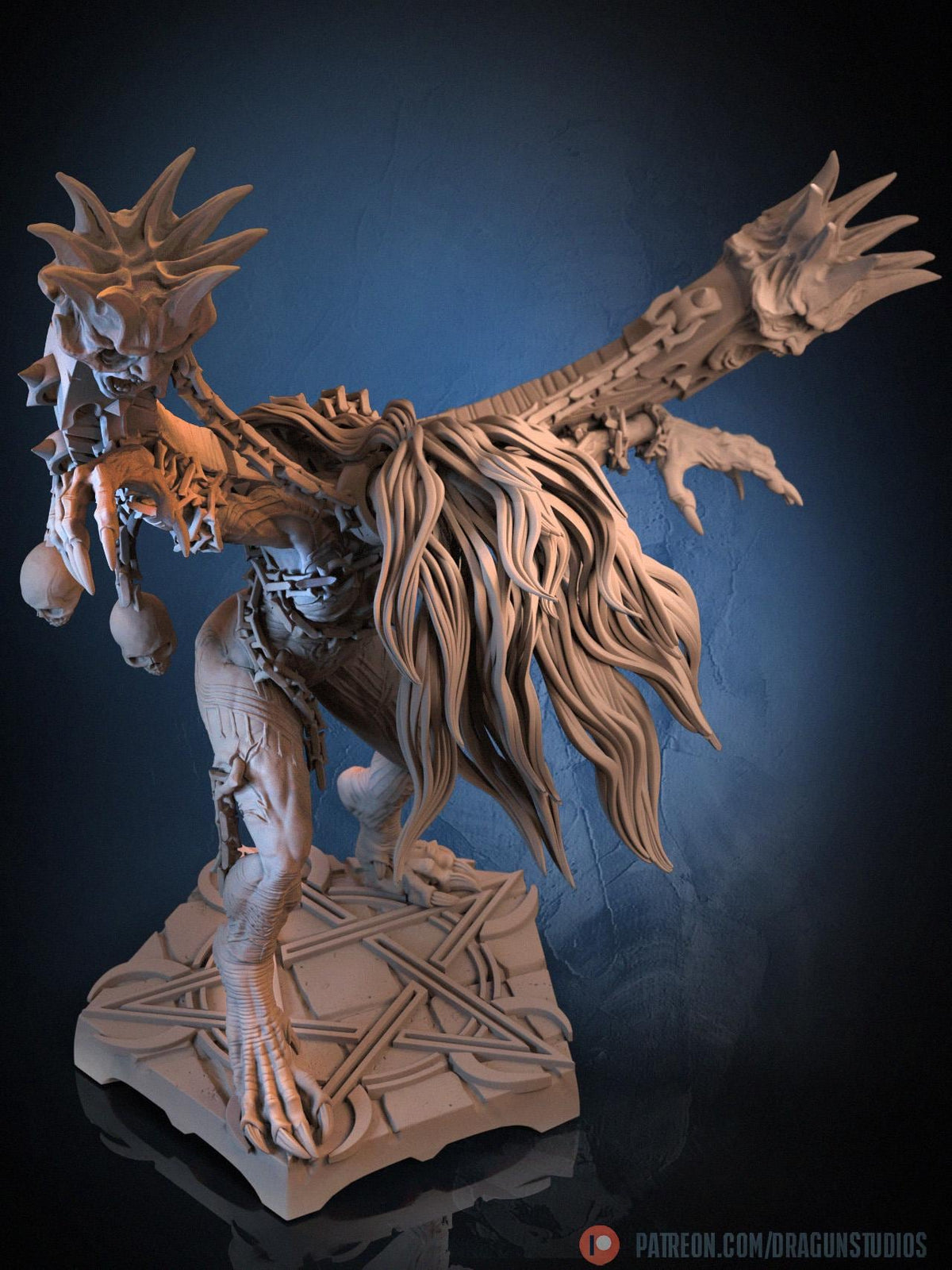 Anguished Maiden Miniature - DraGun Studios - 56mm / 110mm - Resin Printed Figure for D&D, TTRPGs, and Board Games