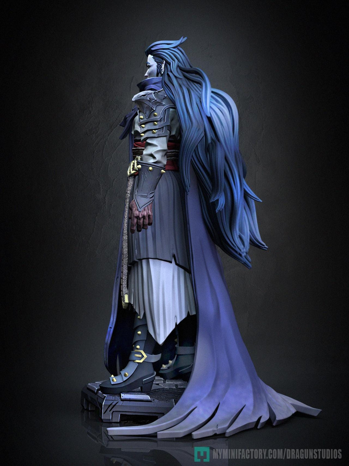Battle Queen Miniature - DraGun Studios - 28mm / 32mm / 36mm / 75mm - Resin Printed Figure for D&D, TTRPGs, and Board Games