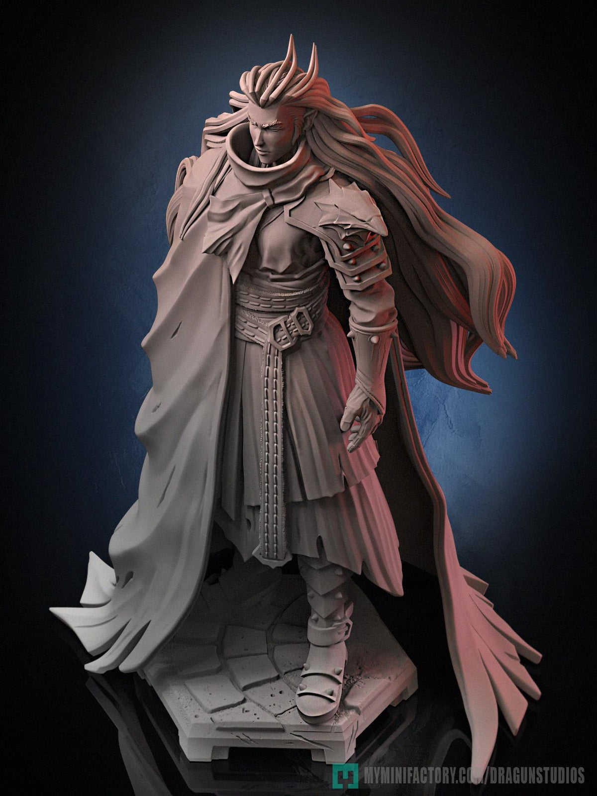 Battle Queen Miniature - DraGun Studios - 28mm / 32mm / 36mm / 75mm - Resin Printed Figure for D&D, TTRPGs, and Board Games