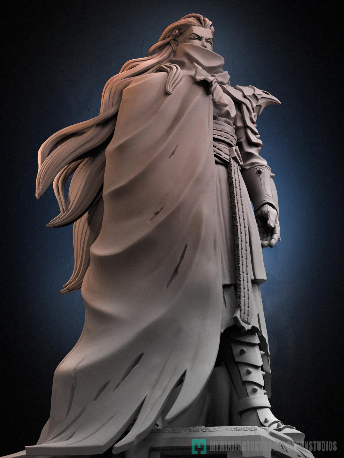 Battle Queen Miniature - DraGun Studios - 28mm / 32mm / 36mm / 75mm - Resin Printed Figure for D&D, TTRPGs, and Board Games