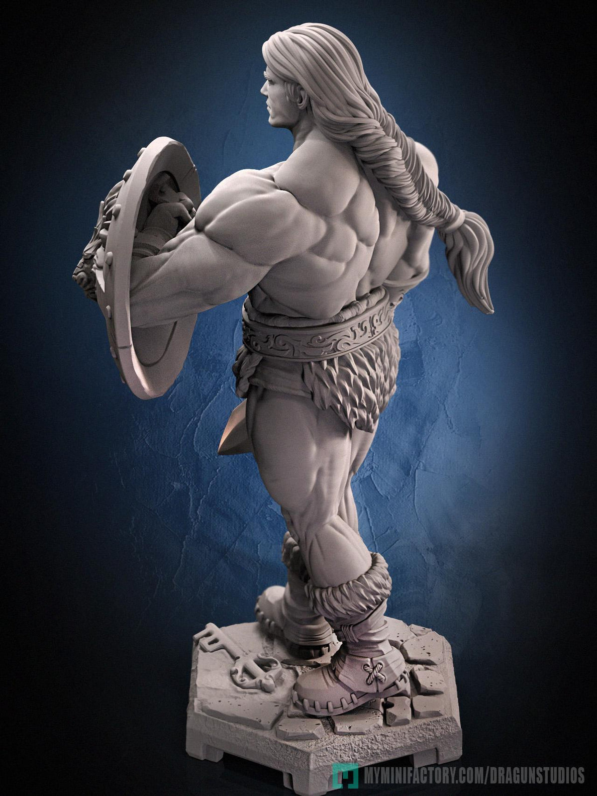Alan the Brave Miniature - DraGun Studios - 28mm / 32mm / 36mm / 75mm - Resin Printed Figure for D&D, TTRPGs, and Board Games