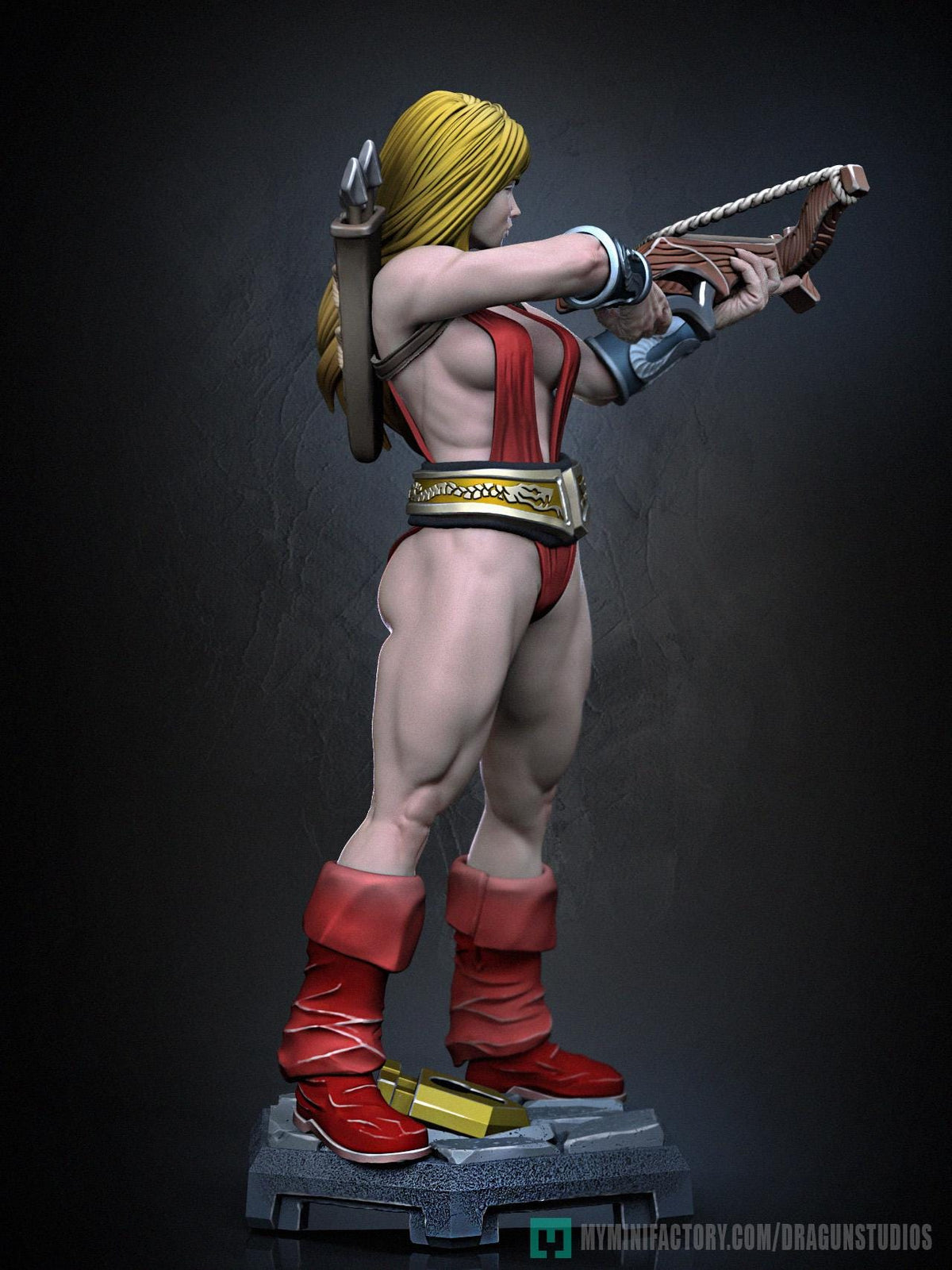 Amazon Sara Miniature - DraGun Studios - 28mm / 32mm / 36mm / 75mm - Resin Printed Figure for D&D, TTRPGs, and Board Games