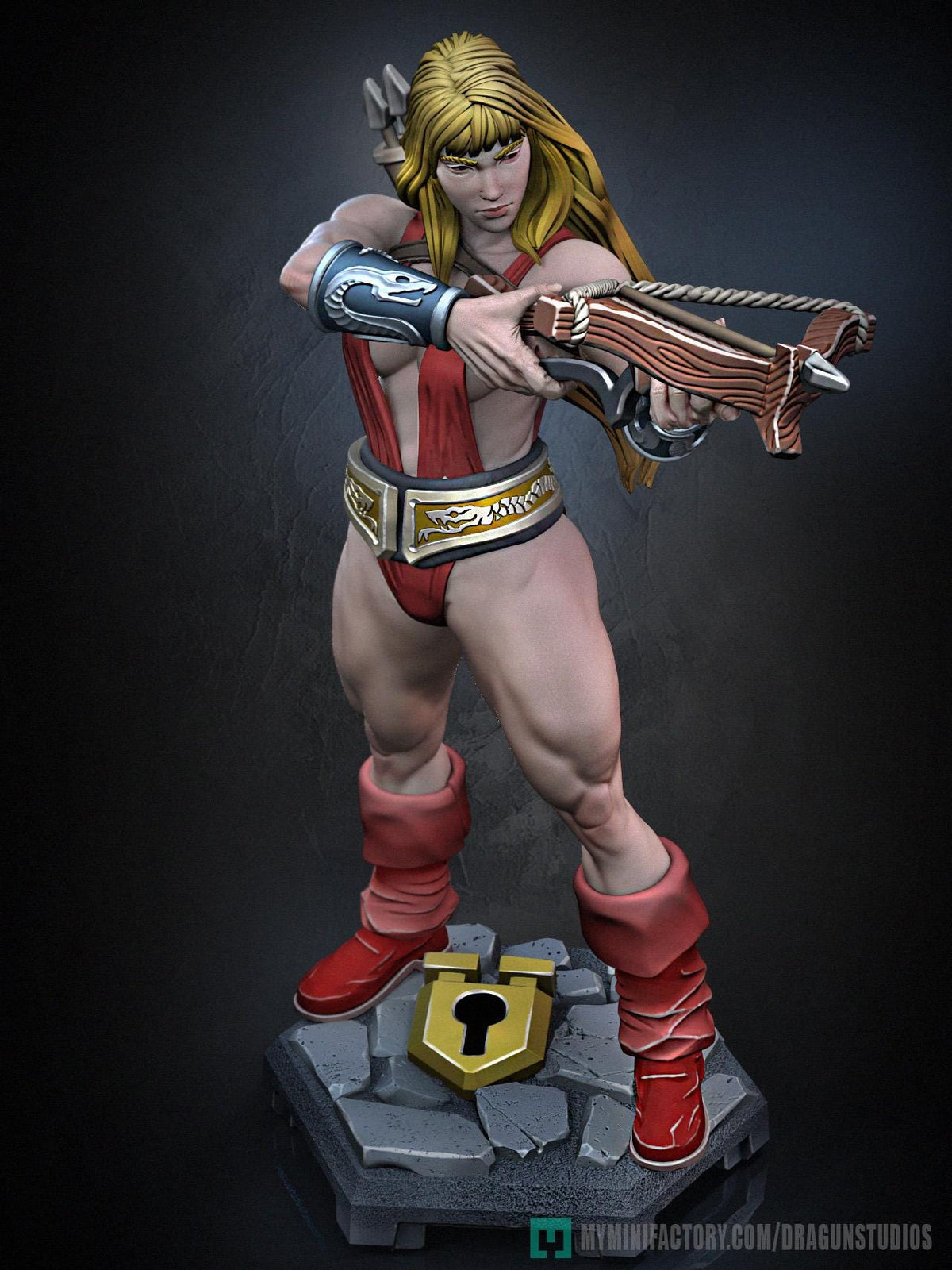 Amazon Sara Miniature - DraGun Studios - 28mm / 32mm / 36mm / 75mm - Resin Printed Figure for D&D, TTRPGs, and Board Games