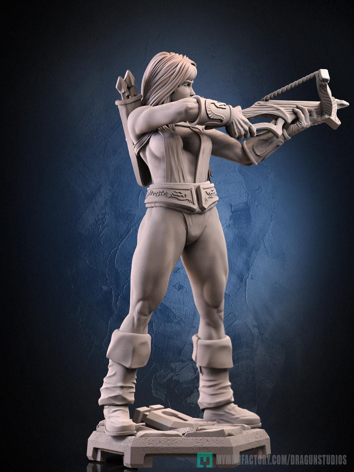 Amazon Sara Miniature - DraGun Studios - 28mm / 32mm / 36mm / 75mm - Resin Printed Figure for D&D, TTRPGs, and Board Games