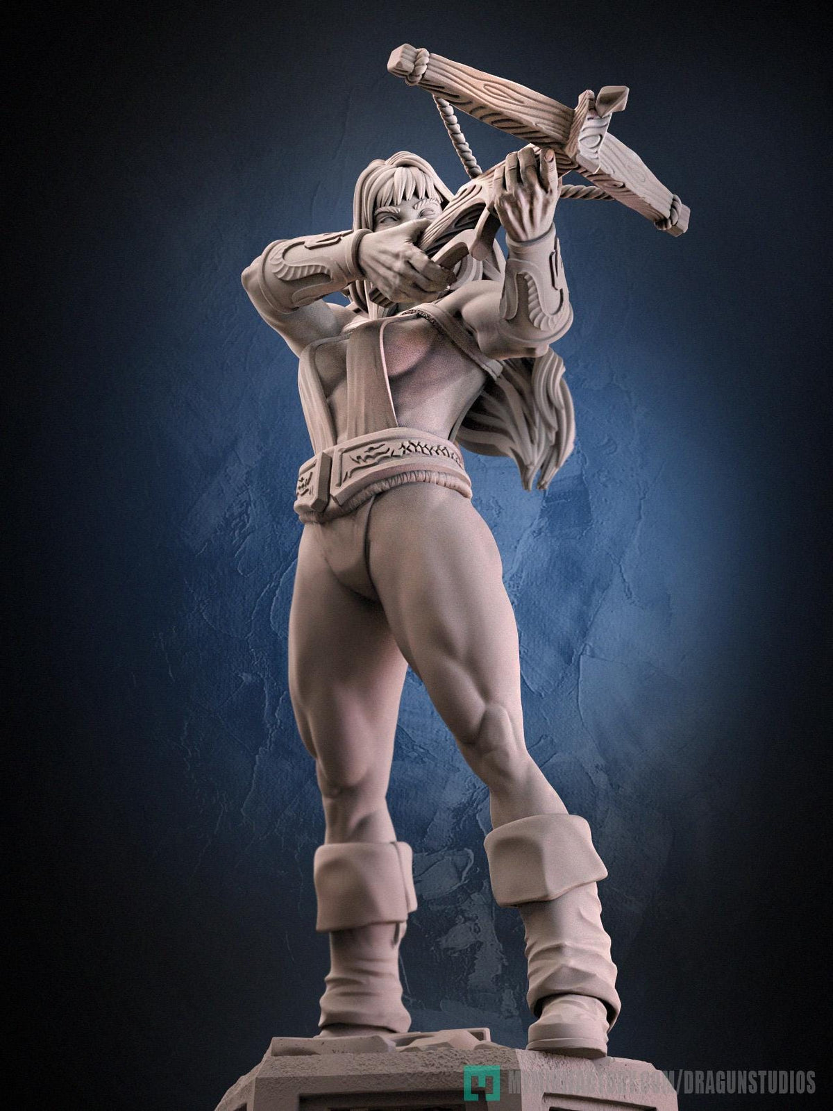 Amazon Sara Miniature - DraGun Studios - 28mm / 32mm / 36mm / 75mm - Resin Printed Figure for D&D, TTRPGs, and Board Games