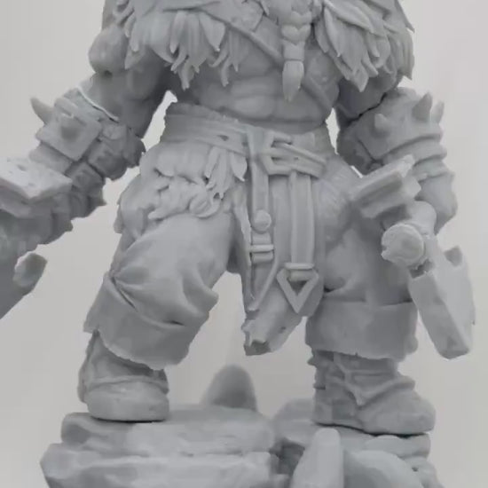 Barbarian Ing Thurd Miniature (v2) - HardWitch Games - 28mm / 32mm / 36mm / 75mm / 100mm