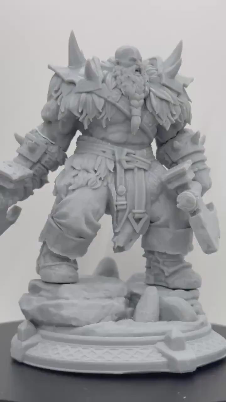 Barbarian Ing Thurd Miniature (v2) - HardWitch Games - 28mm / 32mm / 36mm / 75mm / 100mm