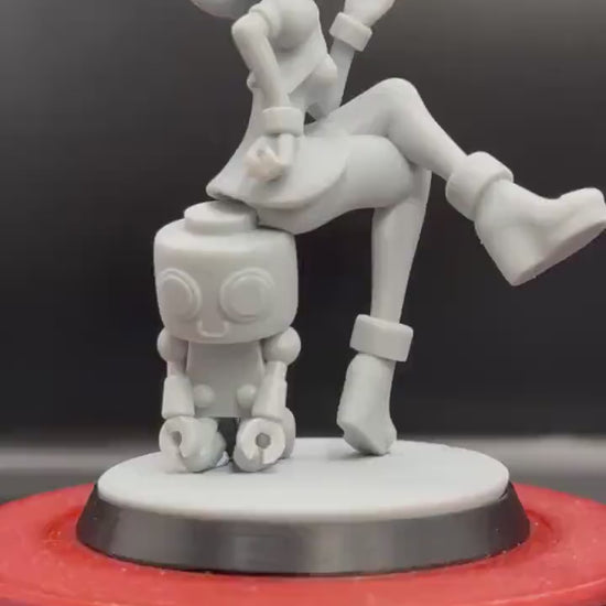 Tron Bonne Miniature - 75mm / 100mm - Lavender Devilry - Resin Printed Figure for D&D, TTRPGs and Board Games