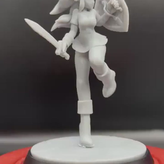 Lynkle the Hero Miniature - 28mm / 32mm / 36mm / 75mm - Lavender Devilry - Resin Printed Figure for D&D, TTRPGs and Board Games