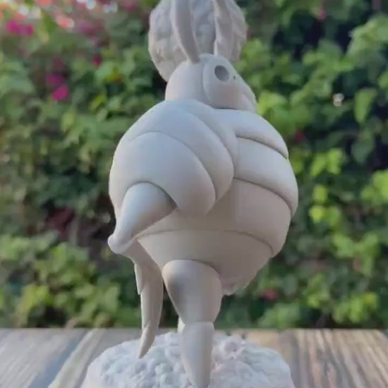 Dung Defender Figure - 75mm - Volition Miniatures - Unpainted Resin Printed Figurine