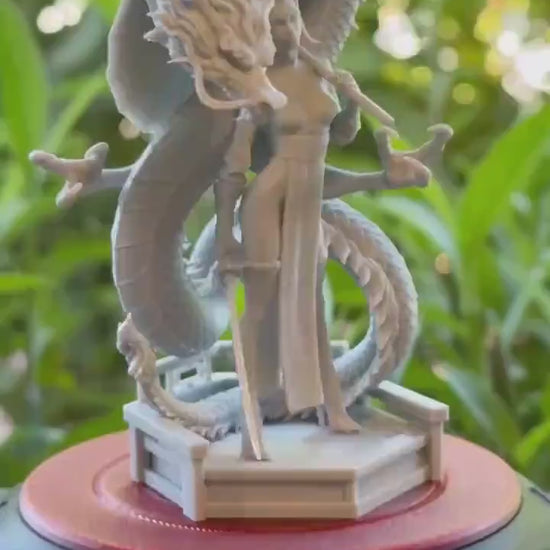 Luna: Raised by Dragons Figure - 75mm - Secret Forge - Resin Printed Figure for Painting & Display