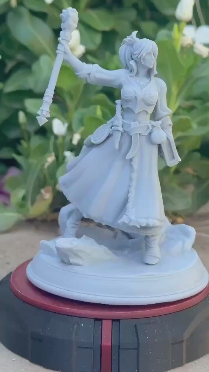 Valeria Stelisoara Miniature (Standard and NSFW) -  28mm / 32mm / 36mm / 75mm - HardWitch Games - Resin Printed Figure for D&D and TTRPGs
