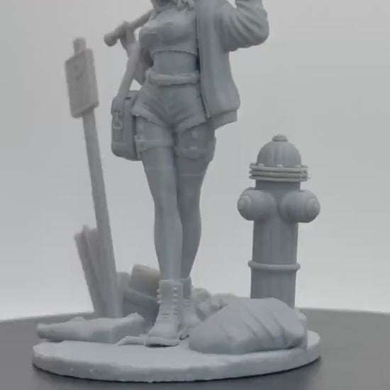 Wasteland Queen Zoey Figurine (Standard, Topless, and Nude Variations) - Cosmondo - 75mm / 120mm