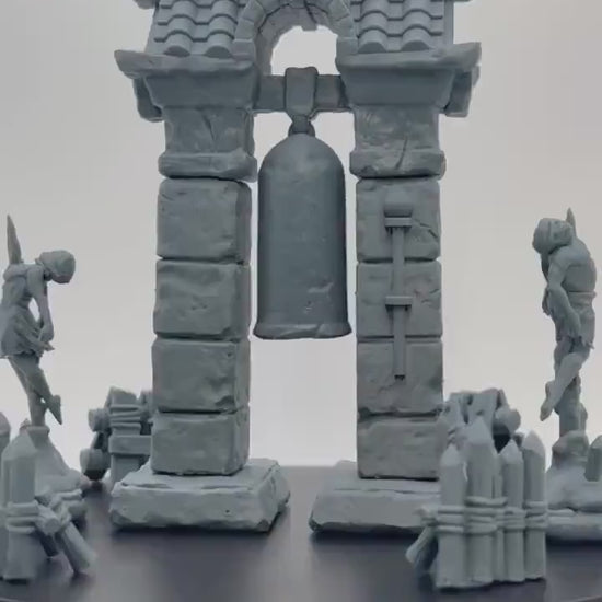 Bell Tower Miniature Terrain - HardWitch Games - 28mm / 32mm / 36mm