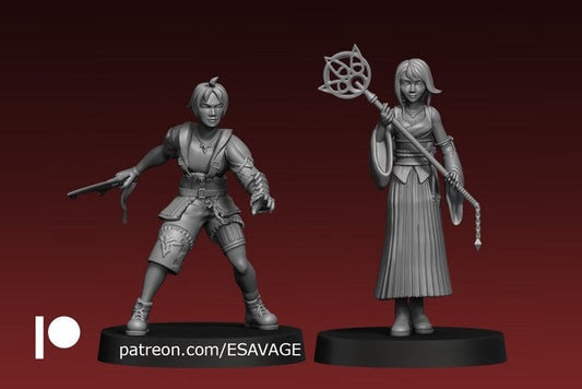 Blitz Boy & Summoner Girl - Ethan Savage Studios - 15mm / 28mm / 32mm / 36mm