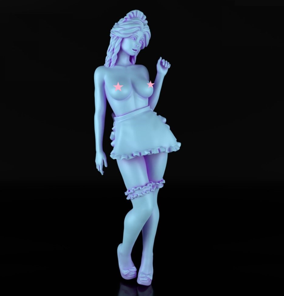 Classic Maid Pinup - Miniature Underground - 32mm / 75mm