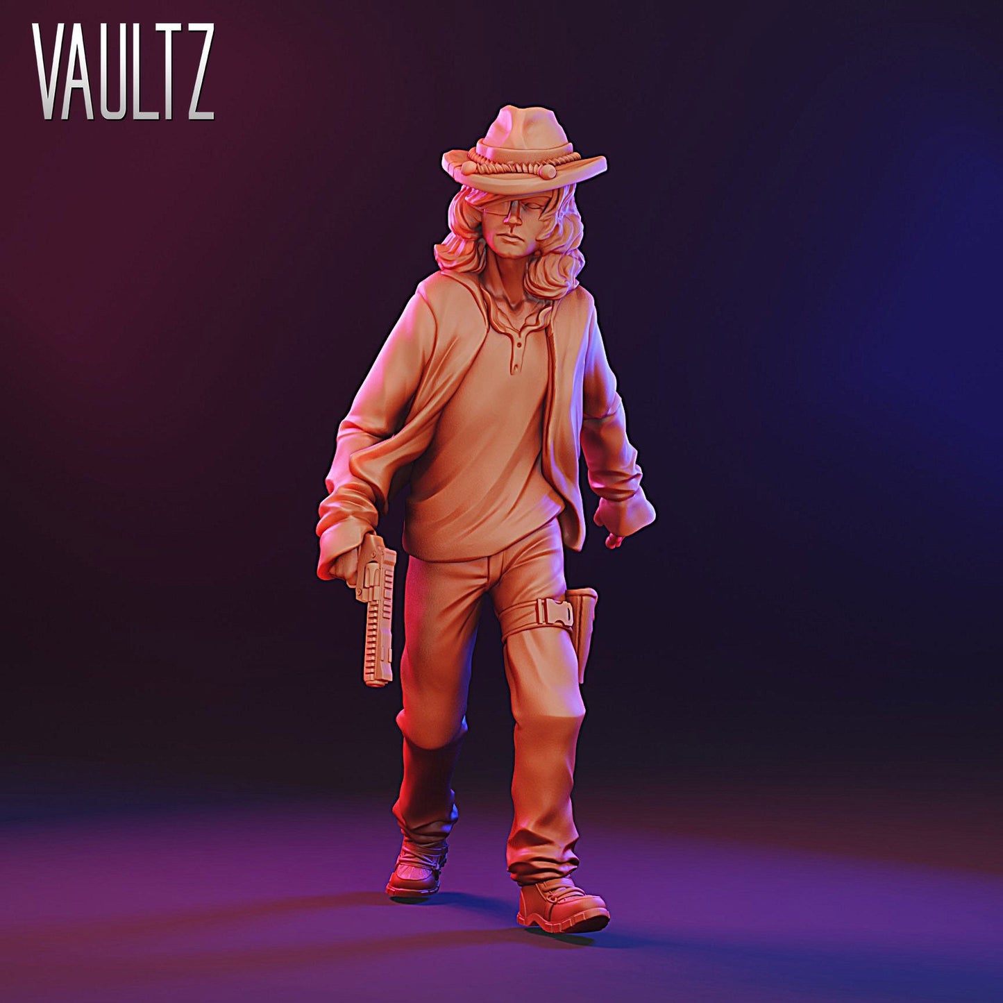 Teen Sheriff Miniature - VaultZ - 28mm / 32mm / 36mm