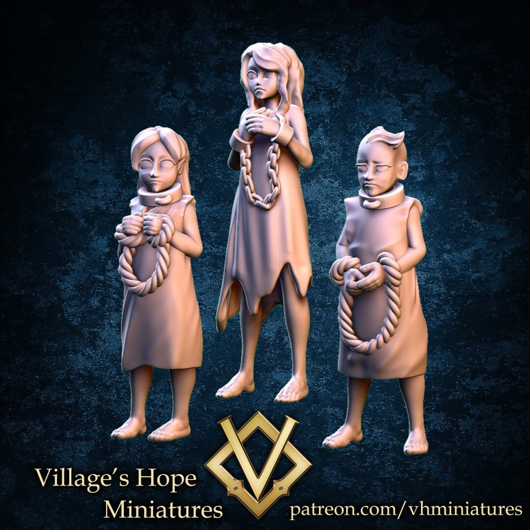 Captive Villagers - Village’s Hope - 28mm / 32mm / 36mm