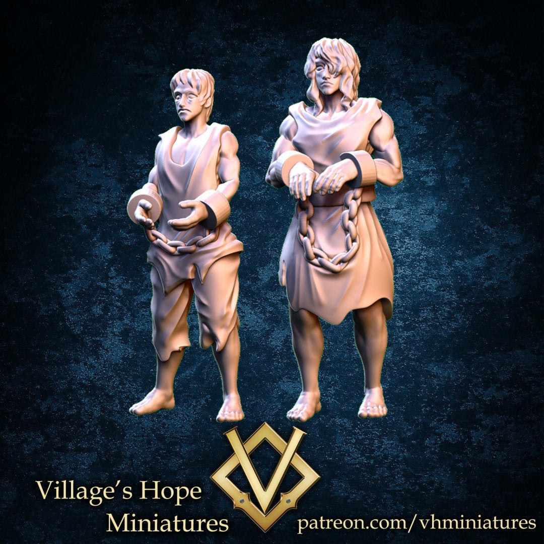 Captive Villagers - Village’s Hope - 28mm / 32mm / 36mm