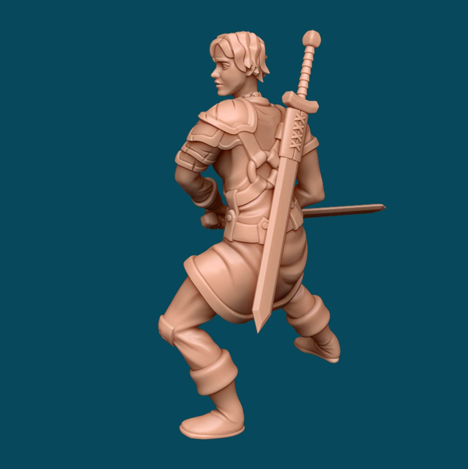 Ginny, Young Swordswoman - Awkward Penguin’s Minis - 28mm / 32mm / 36mm