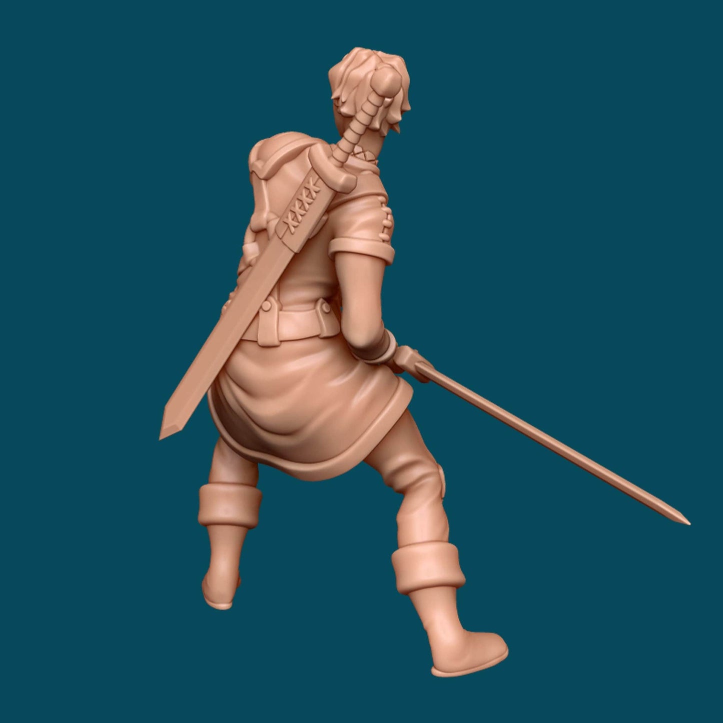 Ginny, Young Swordswoman - Awkward Penguin’s Minis - 28mm / 32mm / 36mm