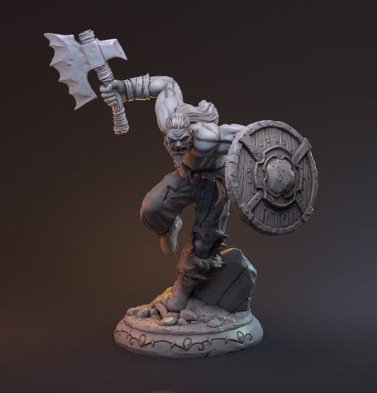 Gunnulv Vuvar - Barbarian - Mythreal - 28mm / 32mm / 75mm