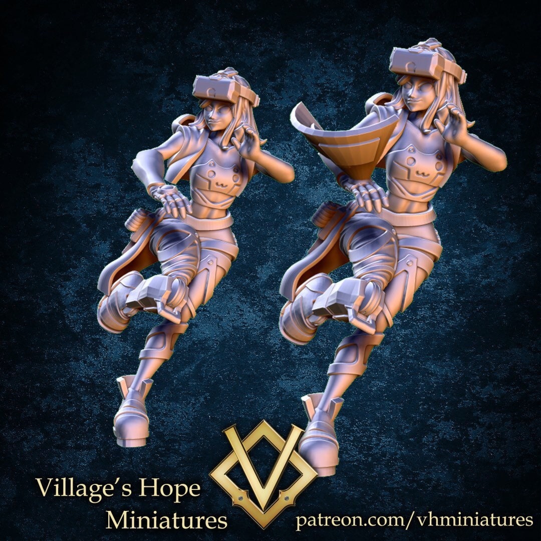 Netrunner Girl - Village’s Hope - 28mm / 32mm / 36mm