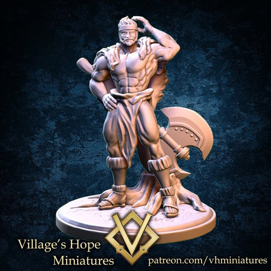 Old Man Barbarian - Village’s Hope - 28mm / 32mm / 36mm