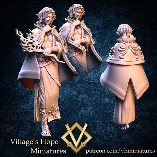 High Elf Sorcerer - Village’s Hope - 28mm / 32mm / 36mm