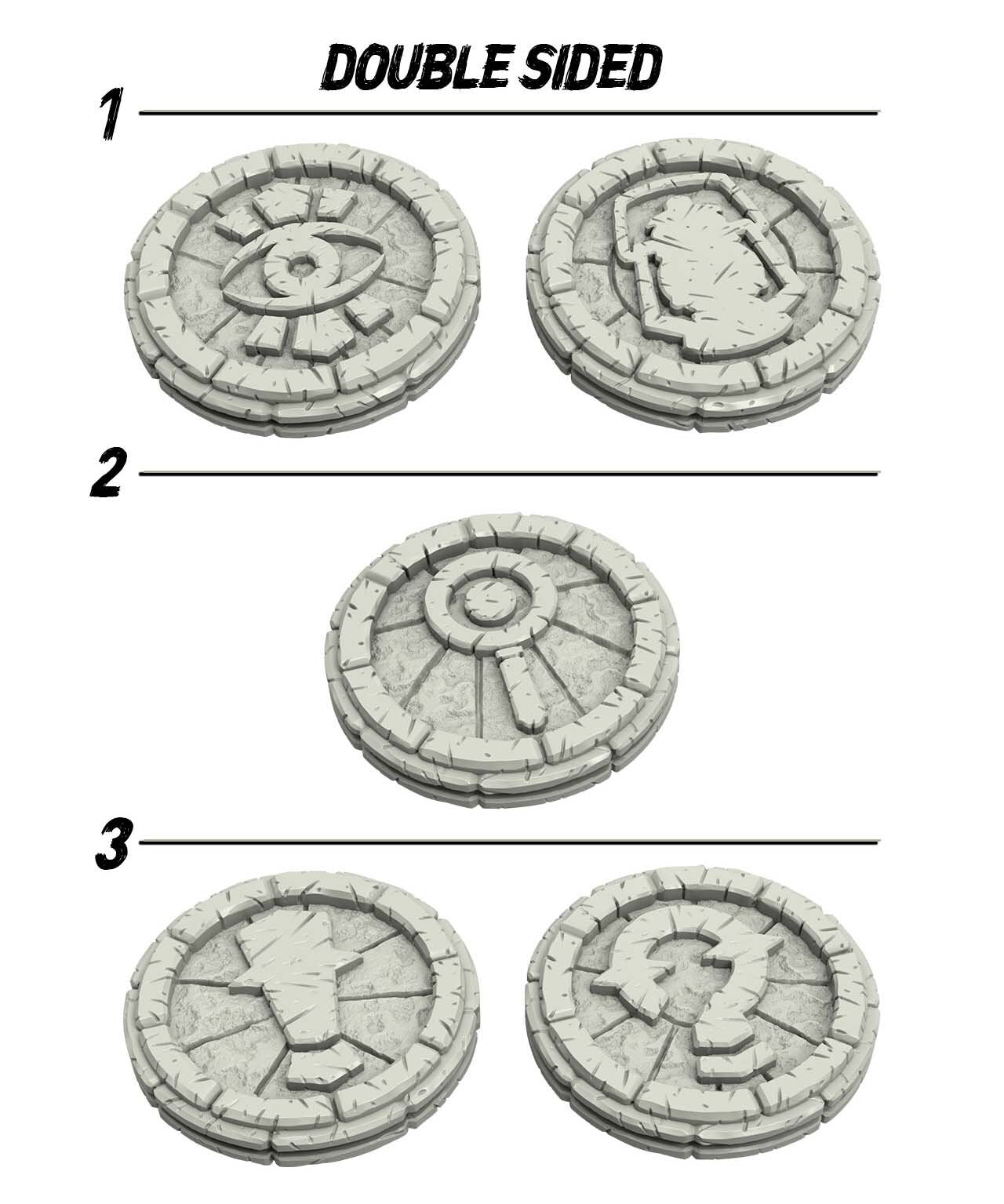 Arkham Horror / Mansions of Madness Tokens - Adaevy Creations - 28mm / 32mm / 36mm