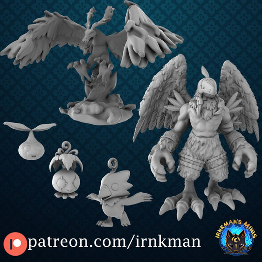 Birdramon Digivolution Line Miniatures - Irnkman's Minis