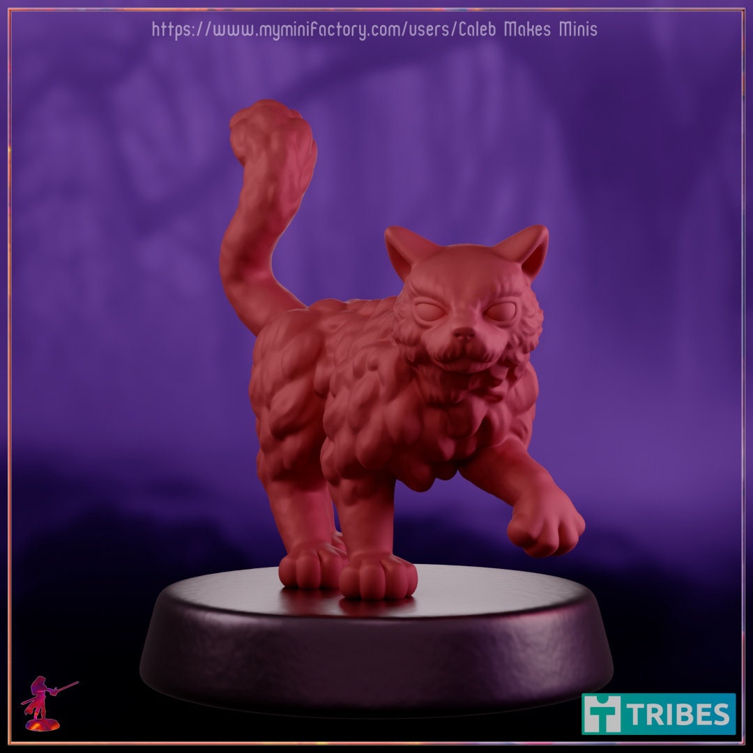 Cat Familiar - Caleb Makes Minis - 28mm / 32mm / 36mm