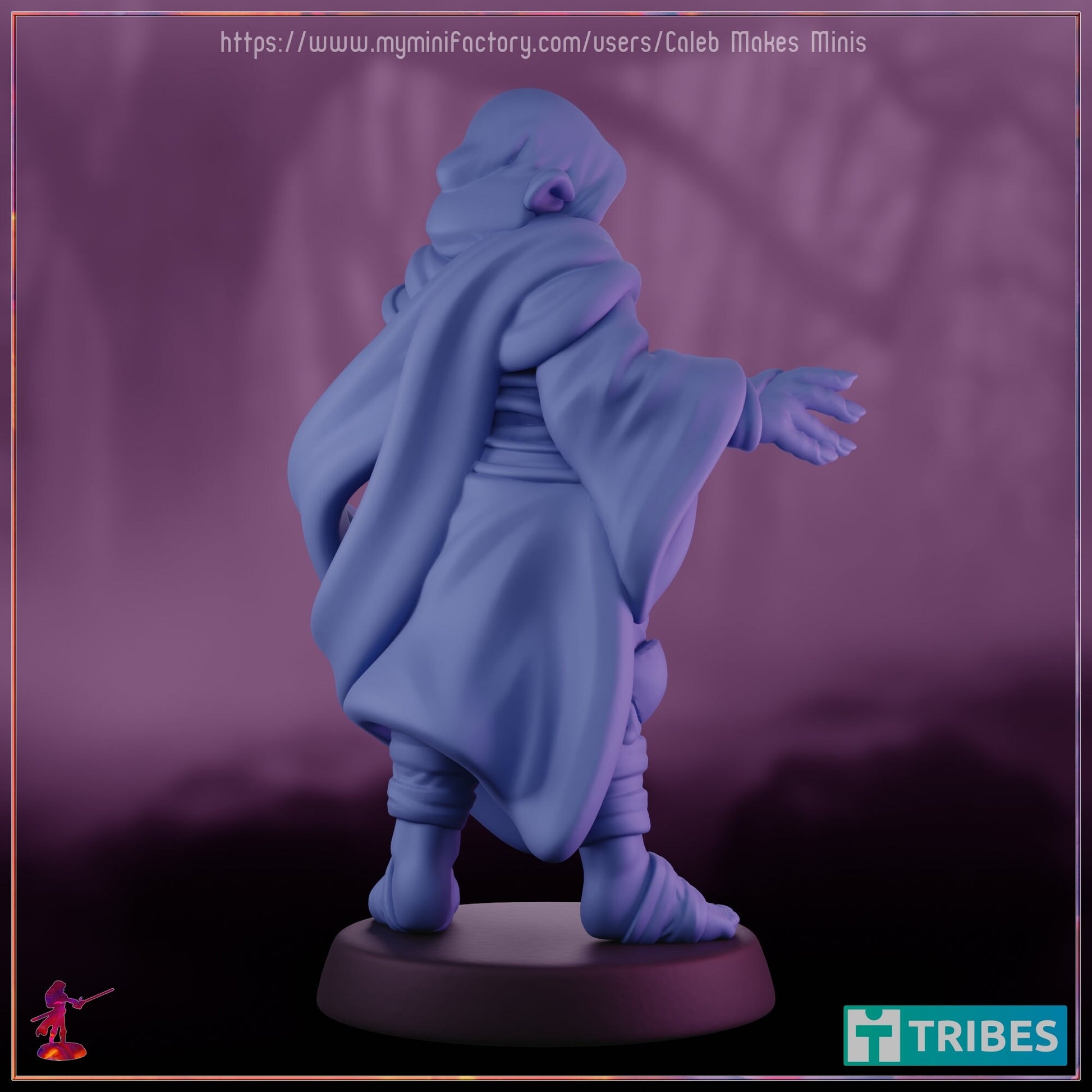 Firbolg Monk (Mask & No Mask Versions) - Caleb Makes Minis - 28mm / 32mm / 36mm