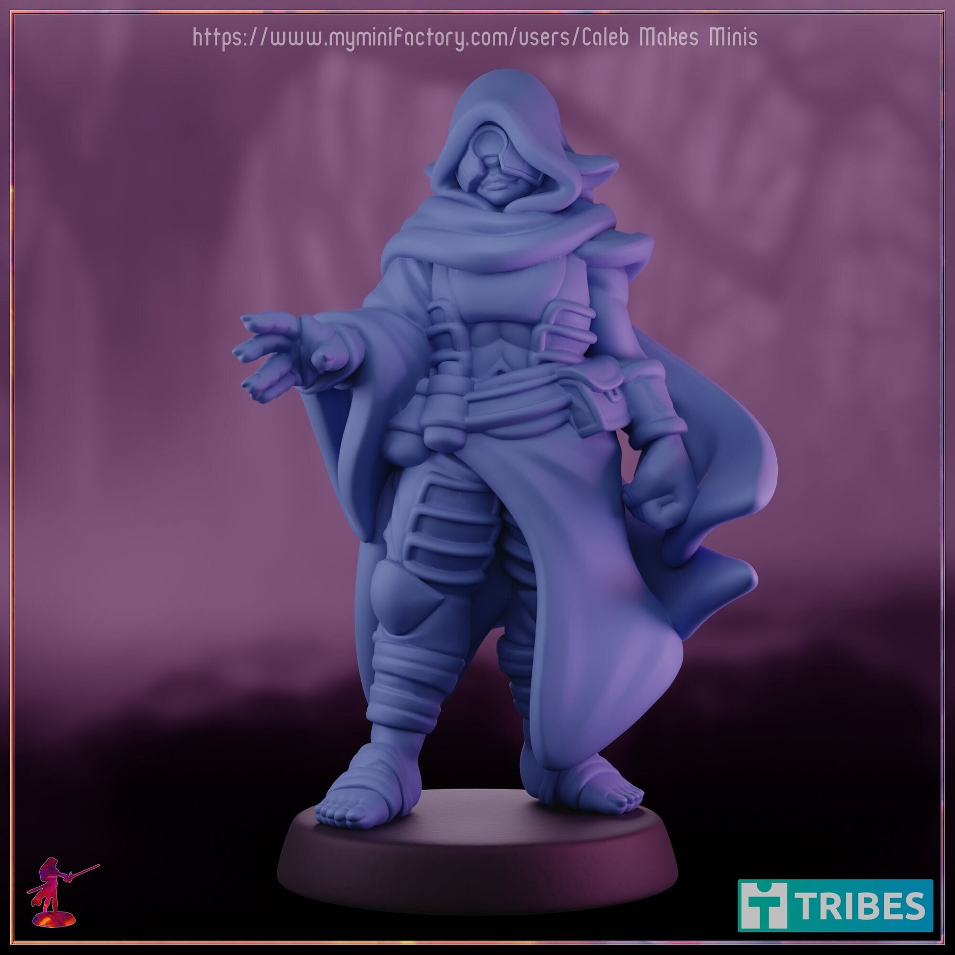 Firbolg Monk (Mask & No Mask Versions) - Caleb Makes Minis - 28mm / 32mm / 36mm