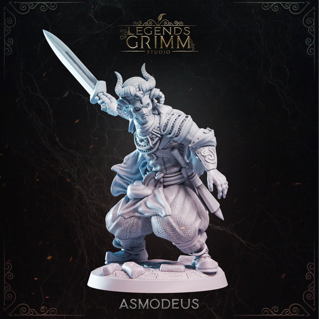 Asmodeus Miniature (5 Variations) - Legend of Grimm - 28mm / 32mm / 36mm