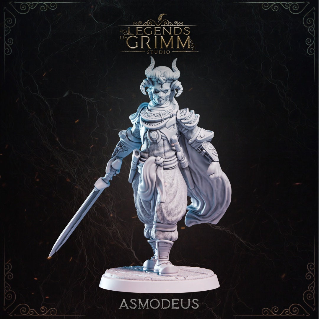 Asmodeus Miniature (5 Variations) - Legend of Grimm - 28mm / 32mm / 36mm
