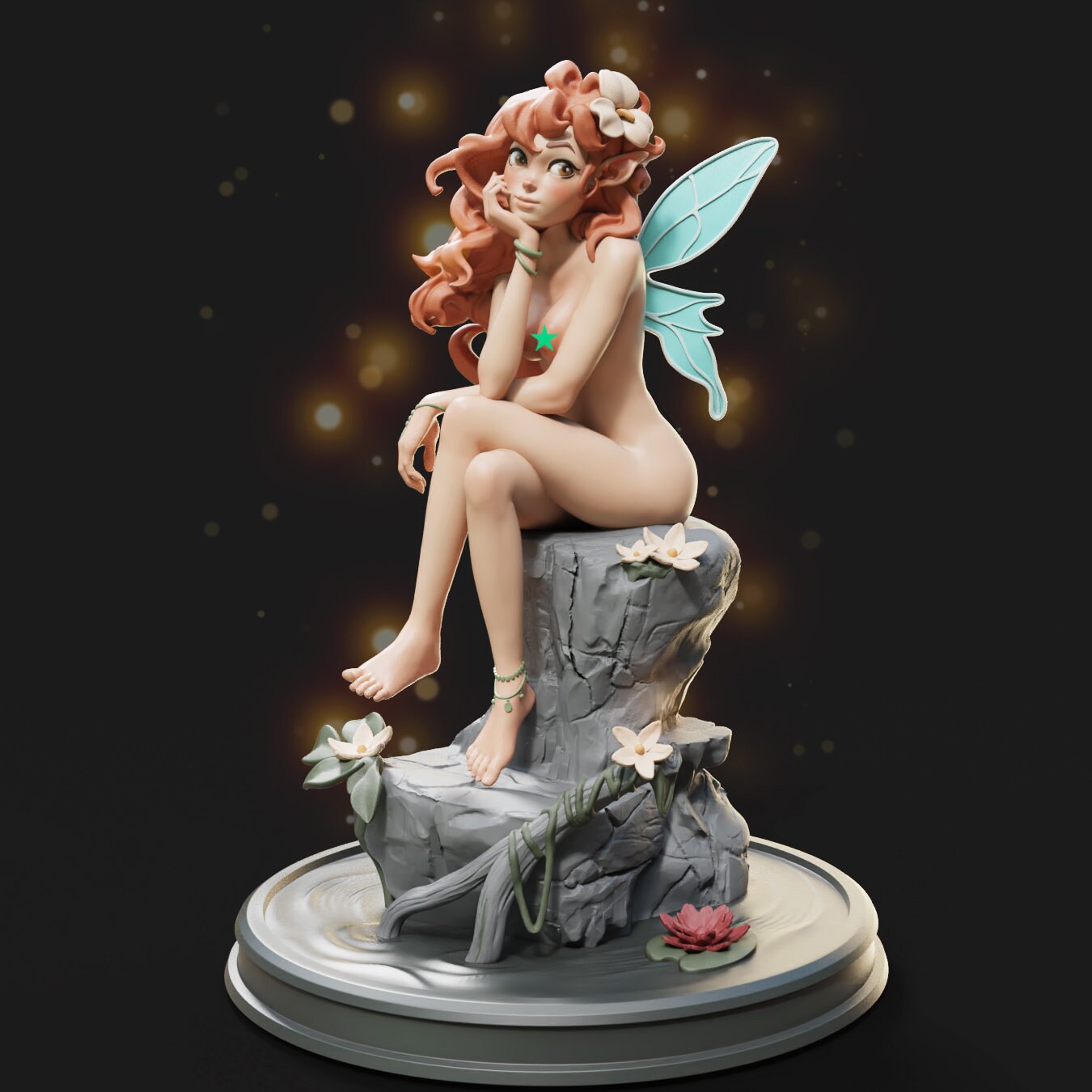 Celestia, Fairy (Standard & NSFW Versions) - Female Miniatures - 28mm / 32mm / 36mm / 75mm